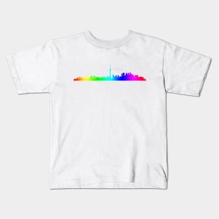 Canada - Toronto Skyline Rainbow _004 Kids T-Shirt